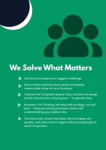 We Solve What Matters